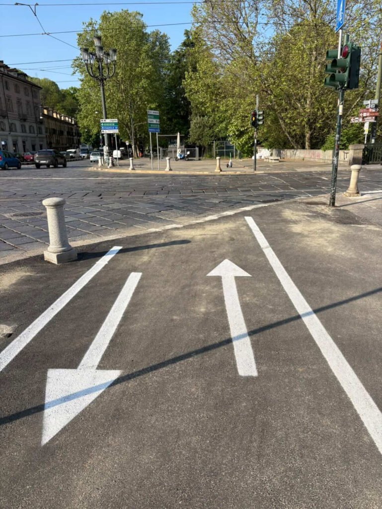 pista ciclopedonale torino centro gran madre non collegata