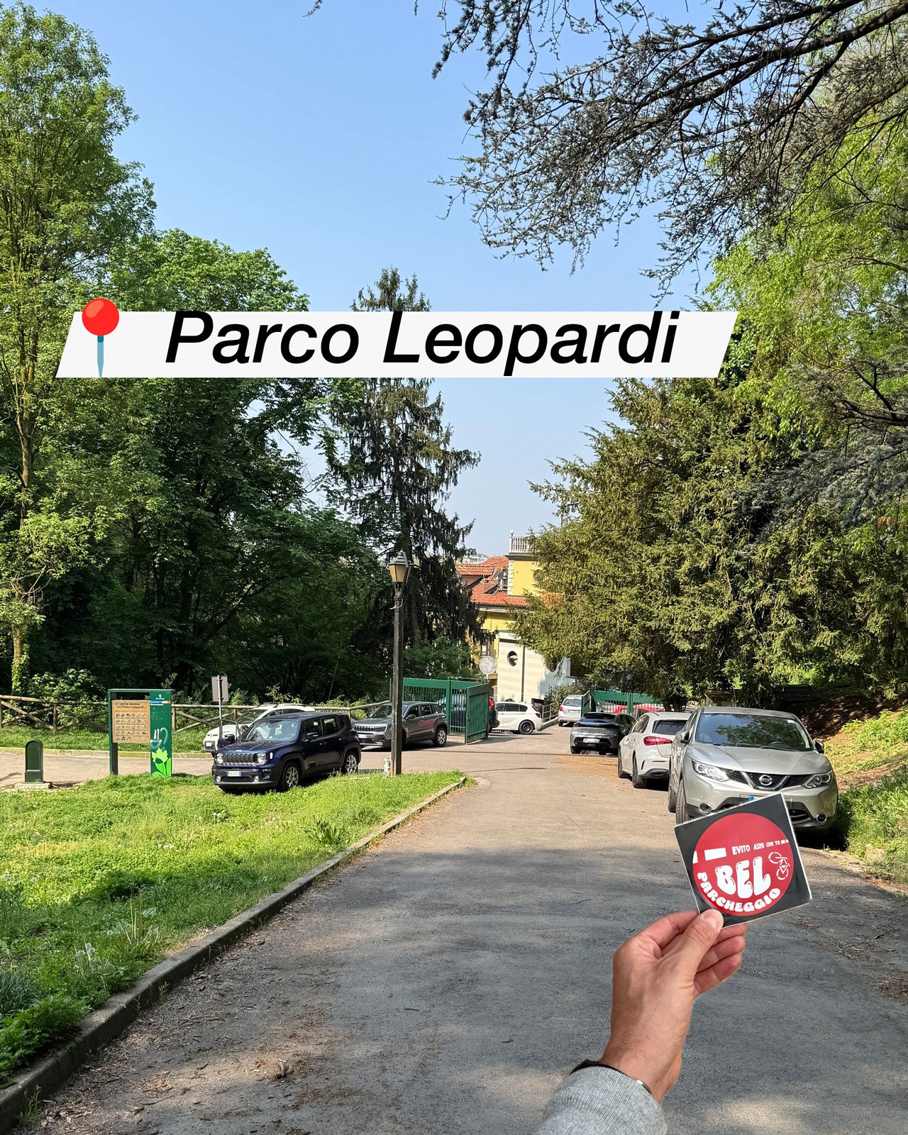 Bel parcheggio al Parco Leopardi Torino